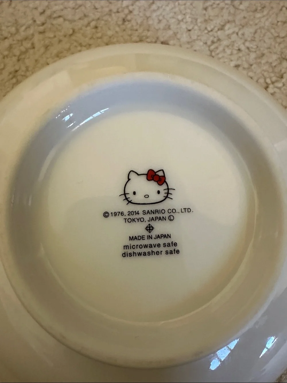 Hello Kitty Kids Red Ceramic Bowl and Mug Set